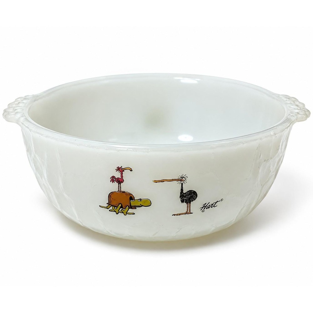 Fire-King B.C. Comics Cereal Bowl Johnny Hart Marathon Oil Promo 1970s Vintage